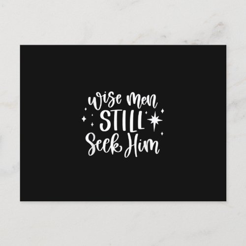 Wise Men Still Seek Him Jesus Novelty Christmas Ho Postcard