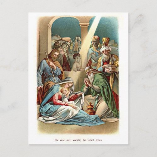 Wise Men Worship Postcard