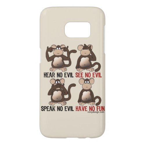 Wise Monkeys Humour Samsung Galaxy S7 Case