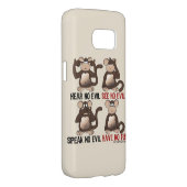 Wise Monkeys Humour Case-Mate Samsung Galaxy Case (Back/Right)