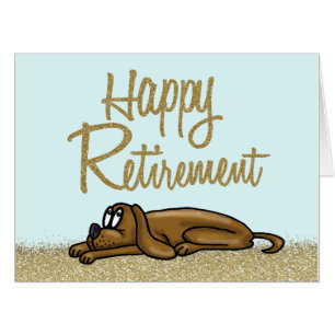 Wise Old Dog Retirement Card