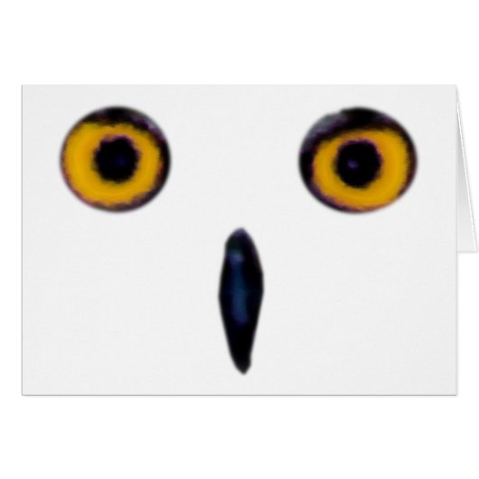 Wise Old Owl Eyes Cards (Front Horizontal)