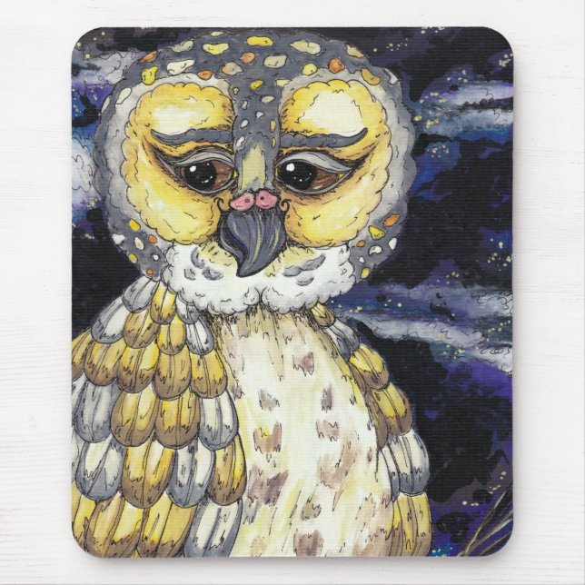 Wise Old Owl Mousepad (Front)