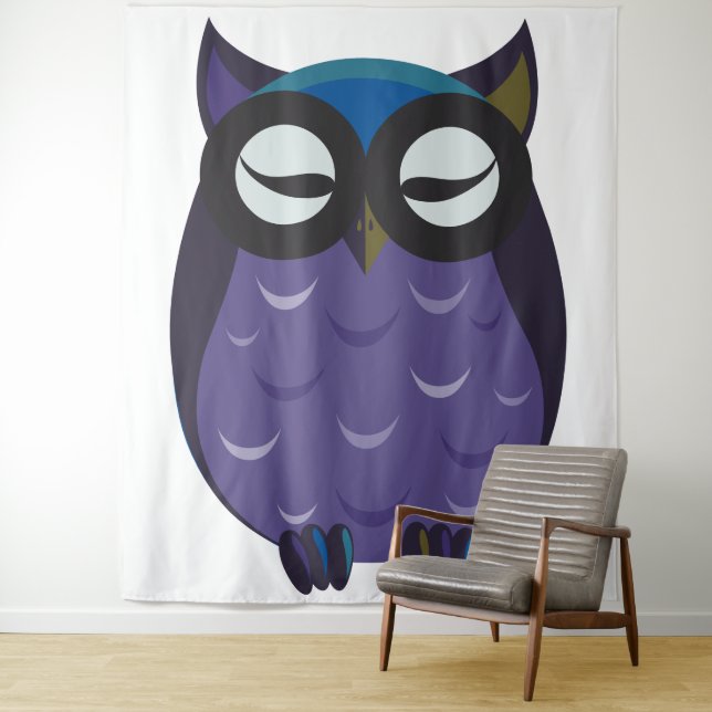 Wise Old Owl Tapestry (In Situ)