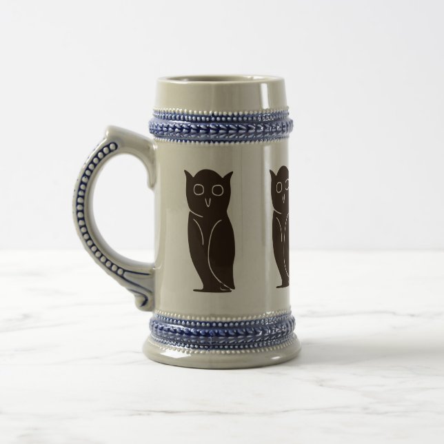 Wise Old Owl, Wise Owl Beer Stein (Left)