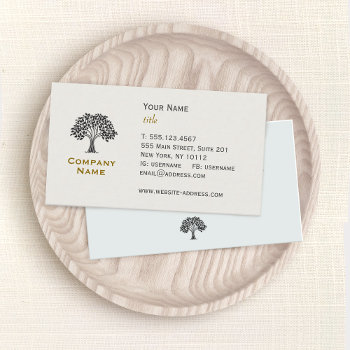 Wise Old Tree Business Card by sm_business_cards at Zazzle