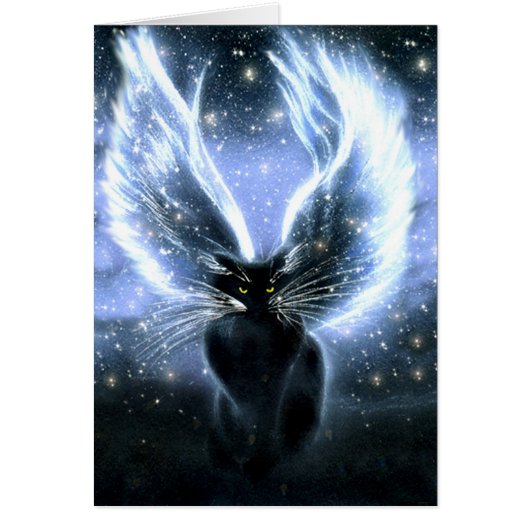 Wise One Fairy Cat Card (Front)