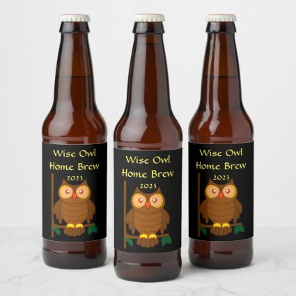 Wise Owl Beer Label