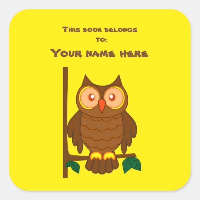 Wise Owl Bookplate