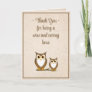 Wise Owl Boss's Day Card