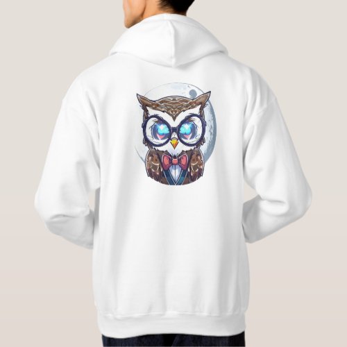 Wise Owl Bow Tie T_Shirt Hoodie