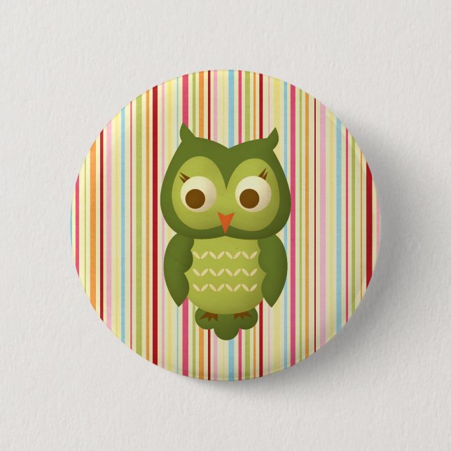 Wise Owl Button (Front)