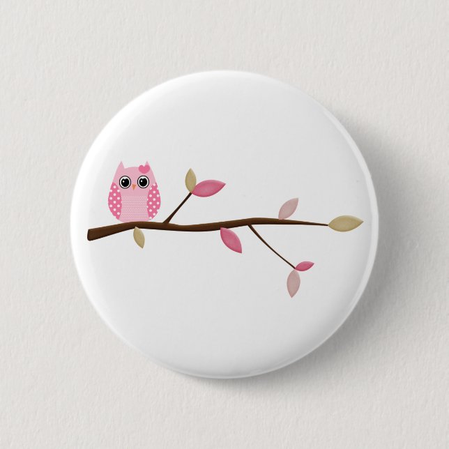 Wise Owl Button (Front)