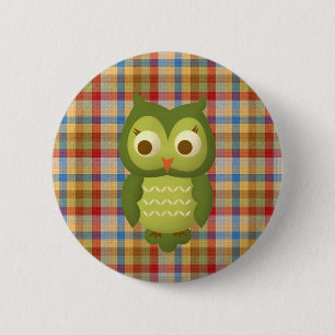 Wise Owl Button
