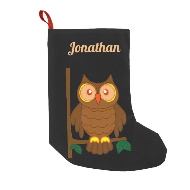 Wise Owl Christmas Stocking