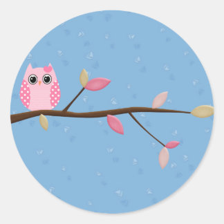 Wise Owl Classic Round Sticker