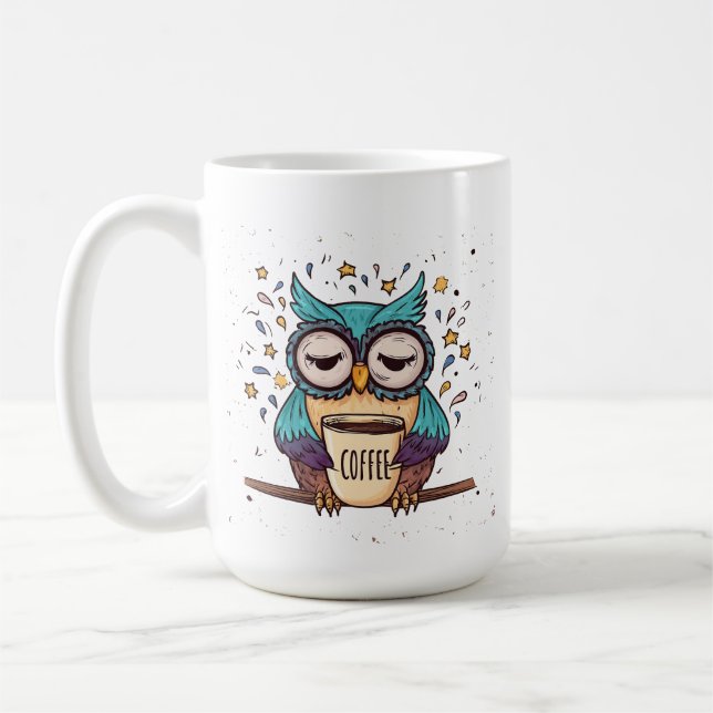 Wise Owl Coffee Mug Gift (Left)