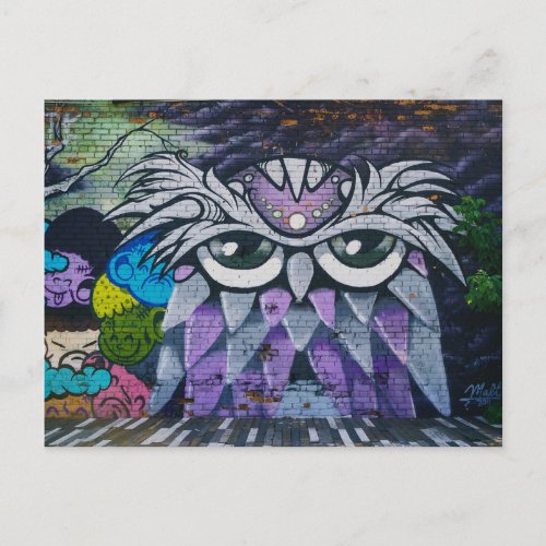 Wise Owl Detroit MI Postcard