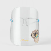 Wise Owl Fun Personalized Face Shield (Front)