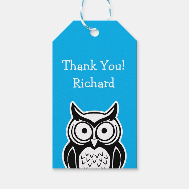 Wise Owl Gift Tags (Front)