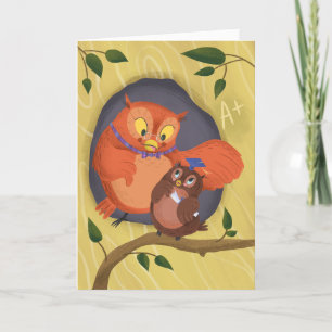 Wise Owl Graduation Card