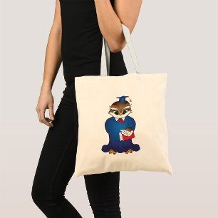 Wise Owl Graduation Cute Scholar Bird Tote Bag
