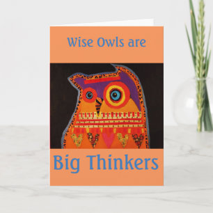 Wise Owl Greeting Card