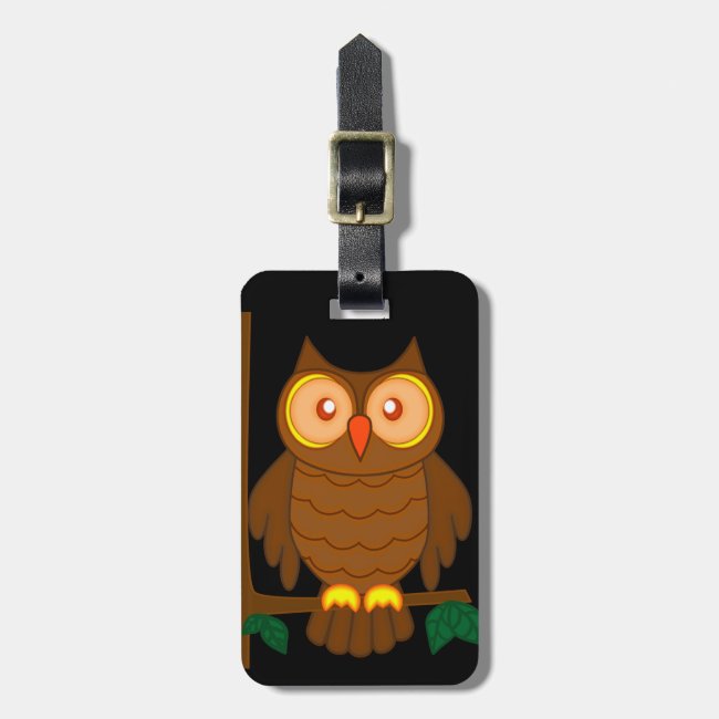 Wise Owl Luggage Tag