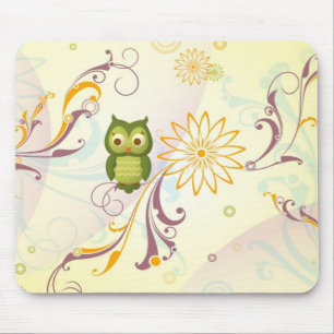 Wise Owl Mouse Pad
