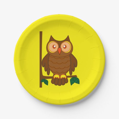 Wise Owl Paper Plates