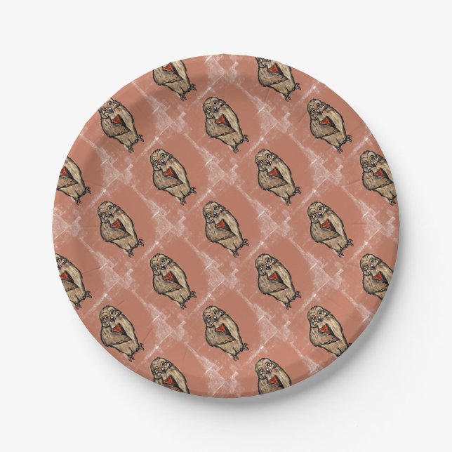 Wise Owl Paper Plates (Front)