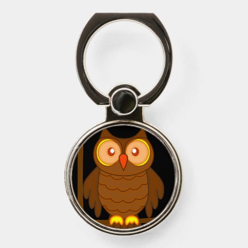 Wise Owl Phone Ring Holder