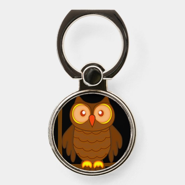 Wise Owl Phone Ring Holder