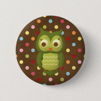 Wise Owl Pinback Button