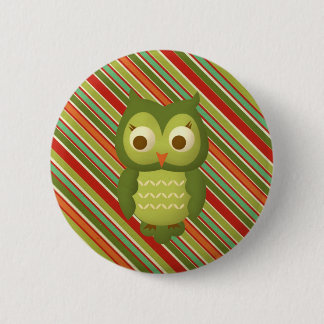 Wise Owl Pinback Button