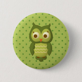 Wise Owl Pinback Button