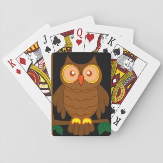 Wise Owl Playing Cards