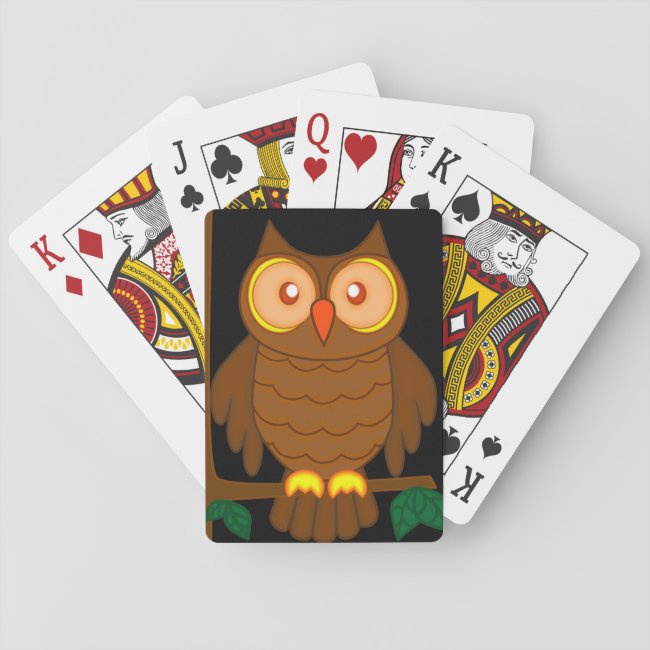 Wise Owl Playing Cards