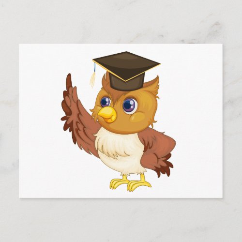 Wise owl postcard