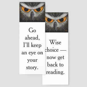 Wise Owl Reading Bookmarks