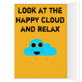 Wise owl says calm down! cards (Inside (Left))