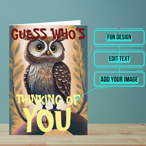 Wise Owl Thinking of You Card