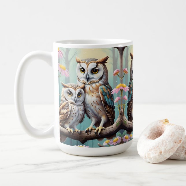 Wise owls coffee mug (With Donut)