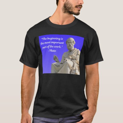 Wise Quote 1 _ Plato _ Mens Basic T_Shirt