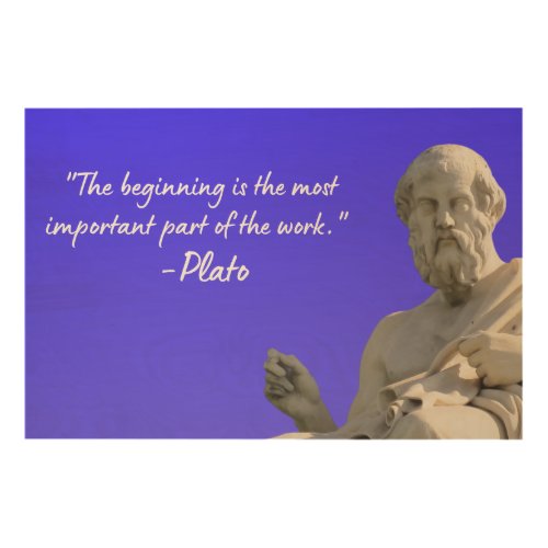 Wise Quote 1 _ Plato _ Wood Photo Print