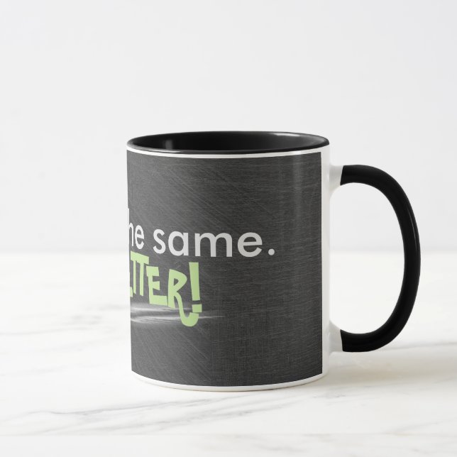 Wise quote on black chalkboard mug (Right)