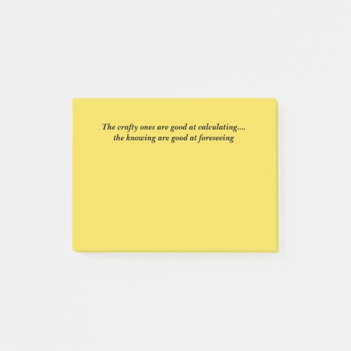 Wise Quote on Sticky Notes