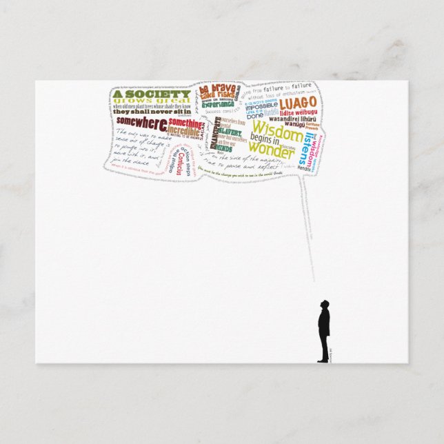 Wise Quotes Postcard (Front)