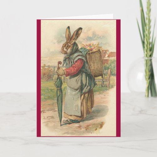 Wise Rabbit Easter Card