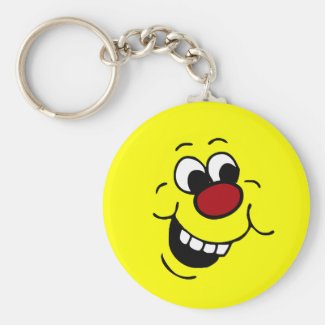 Wise Smiley Face Grumpey Key Chains